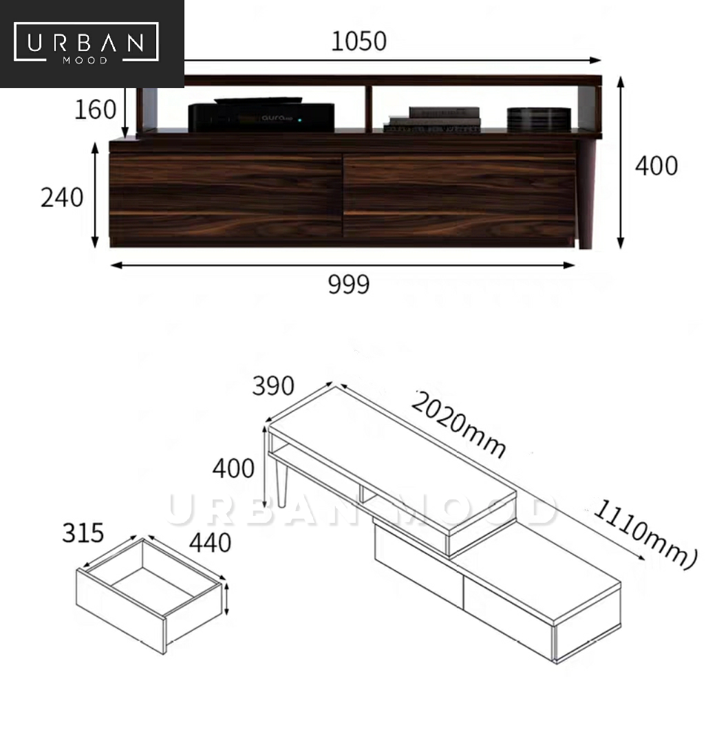 SPECTOR Rustic TV Console