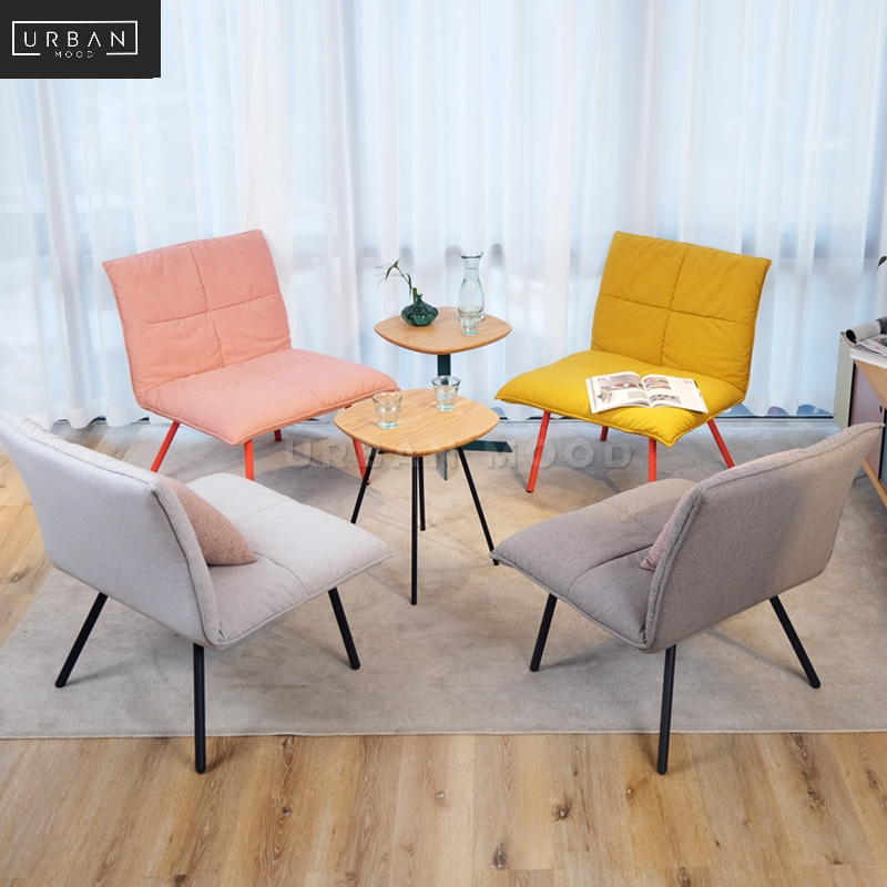 AGENCE Modern Fabric Lounge Chair