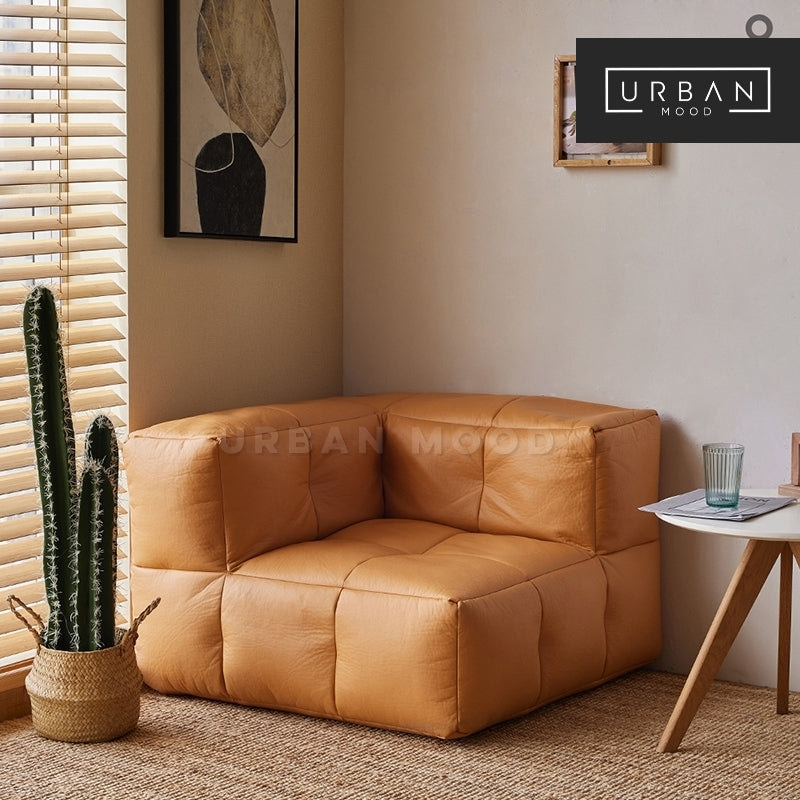 BANK Modern Modular Leathaire Sofa