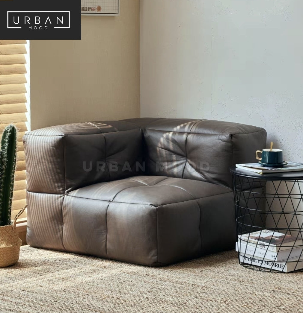 BANK Modern Modular Leathaire Sofa
