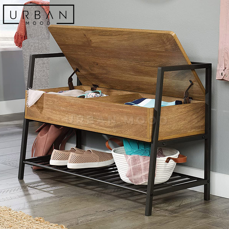 Industrial shoe rack online bench