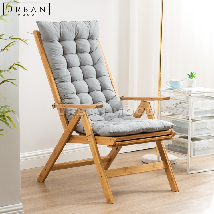RAMSEY Japanese Solid Wood Recliner Armchair Urban Mood