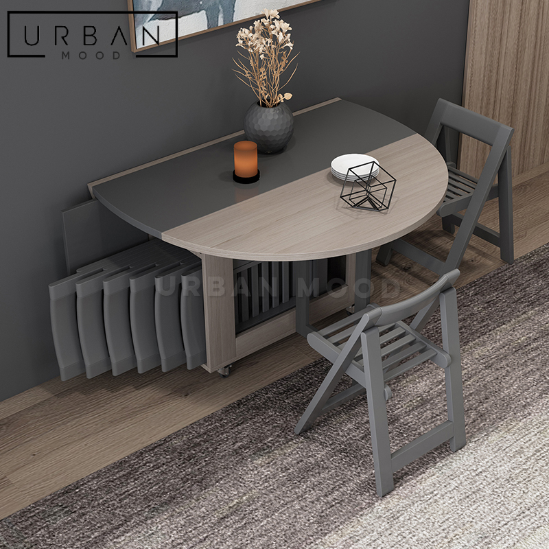 BONNET Modern Extendable Round Dining Table