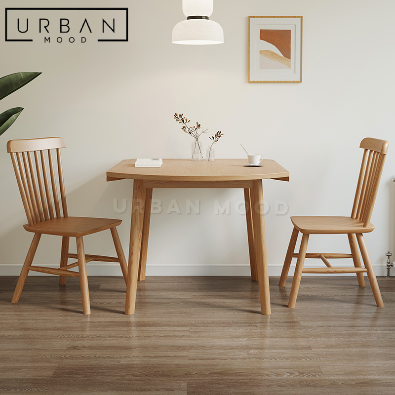 COWELL Extendable Solid Wood Round Dining Table