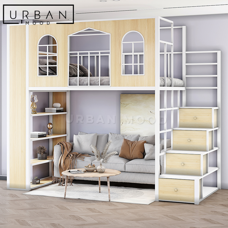 LODGE Modern Industrial Loft Bedframe