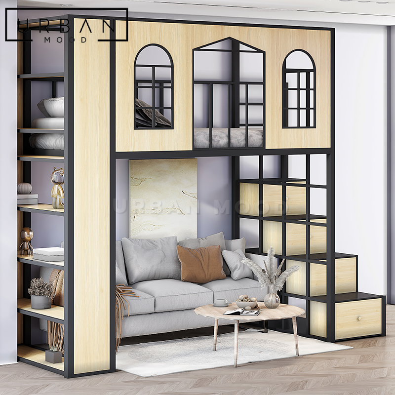 LODGE Modern Industrial Loft Bedframe