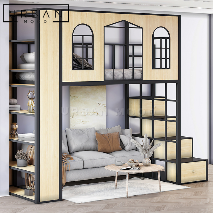 LODGE Modern Industrial Loft Bedframe