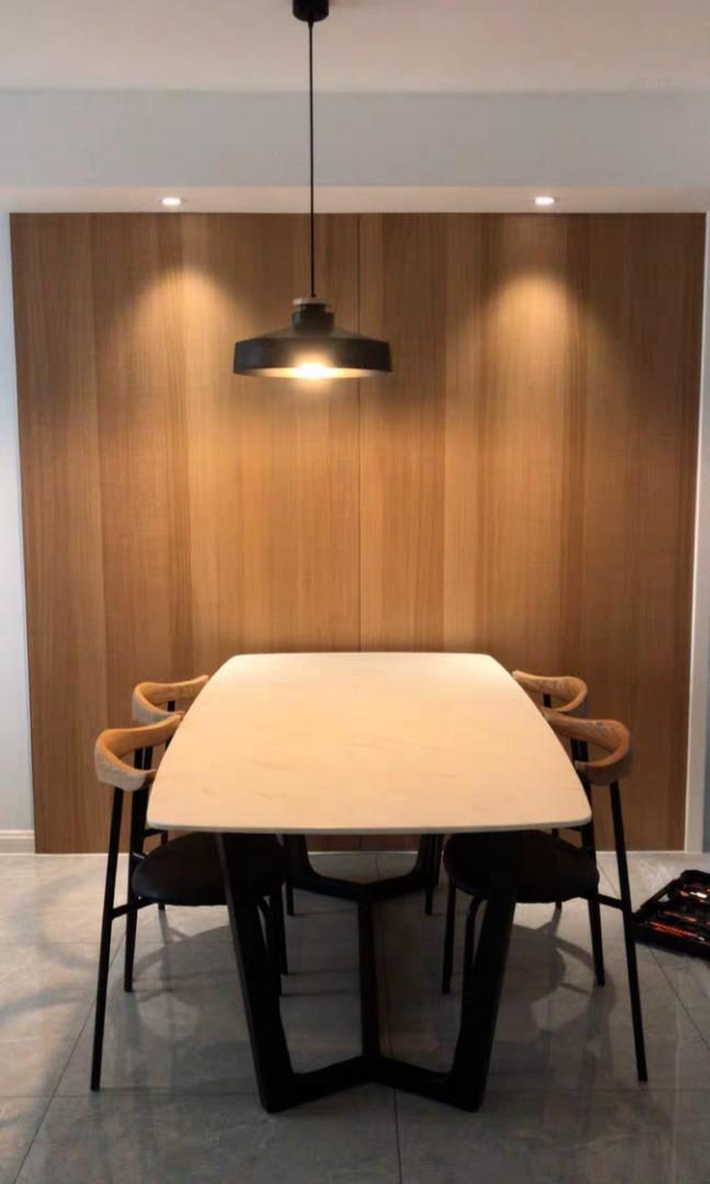 SPRIGG Postmodern Leather Dining Chair