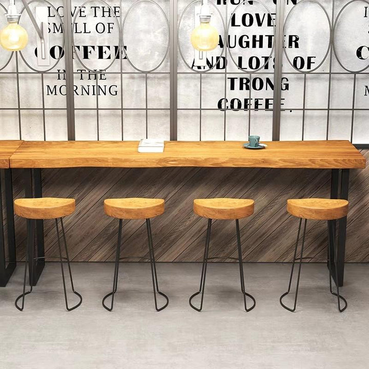 STARBUCKS Rustic Wooden Bar Table & Stool