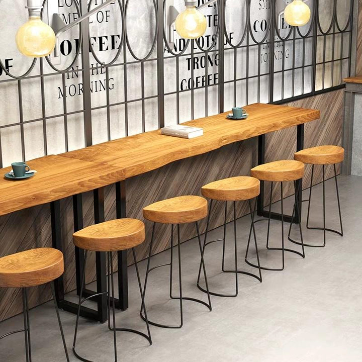 STARBUCKS Rustic Wooden Bar Table & Stool