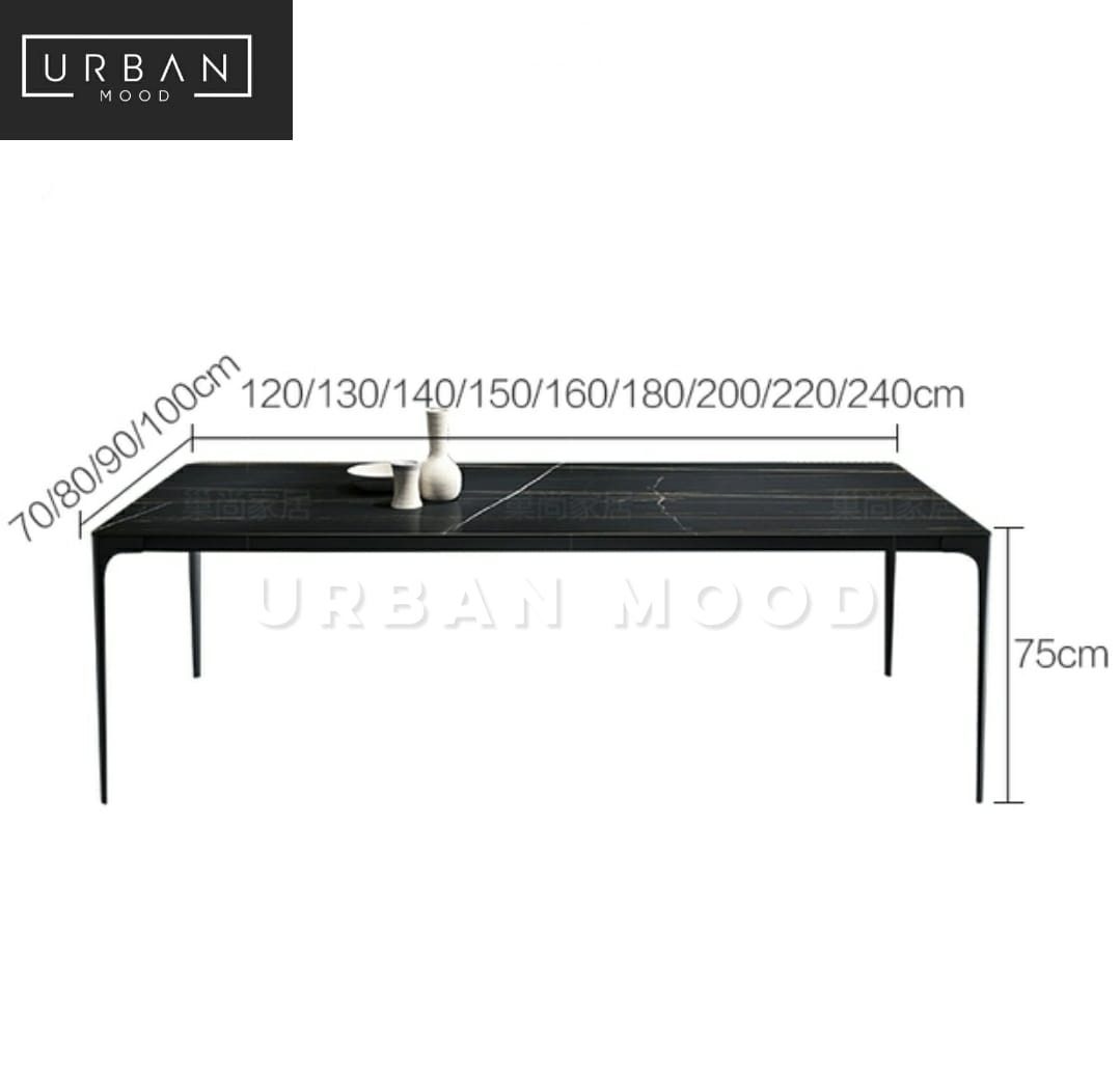 STATUS Modern Sintered Stone Dining Table