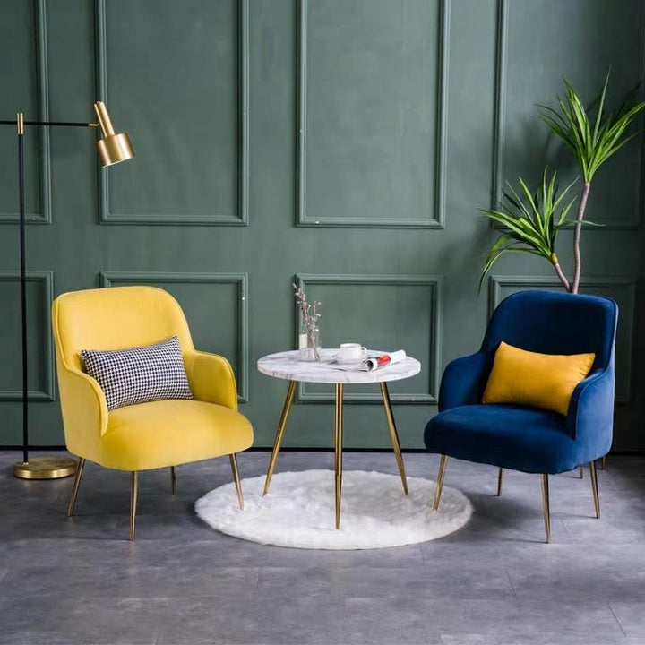 VELDA Modern Velvet Armchair