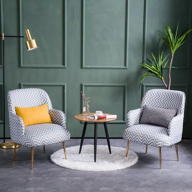VELDA Modern Velvet Armchair