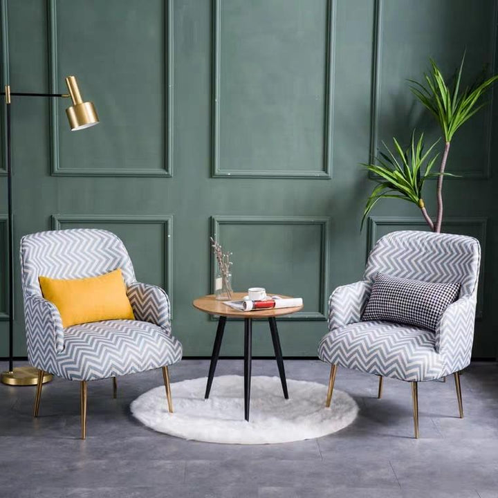 VELDA Modern Velvet Armchair