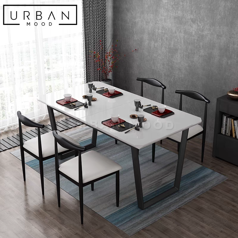 WANG Modern Extendable Dining Table