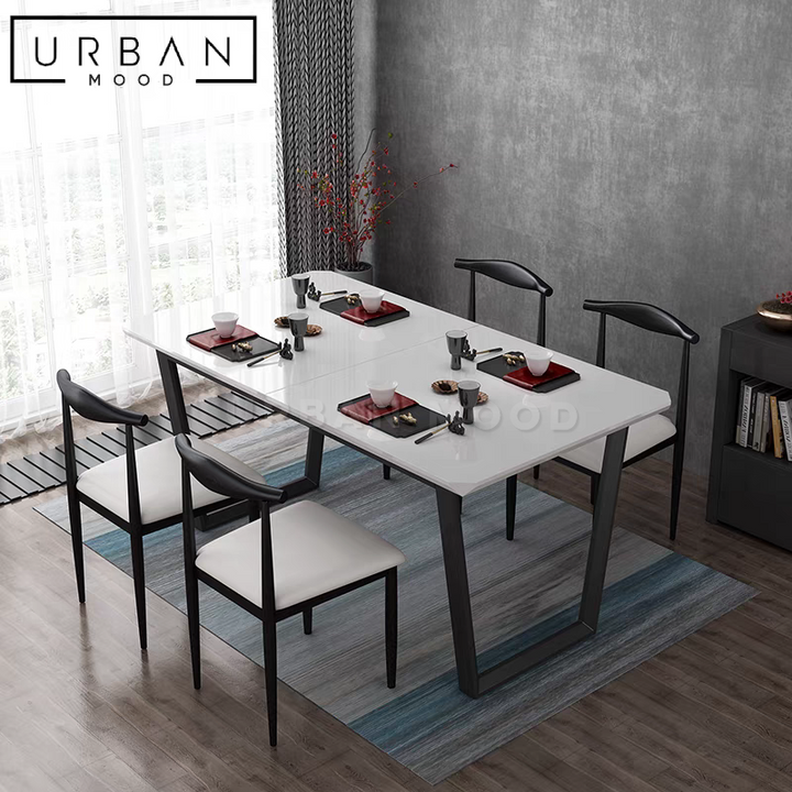 WANG Modern Extendable Dining Table