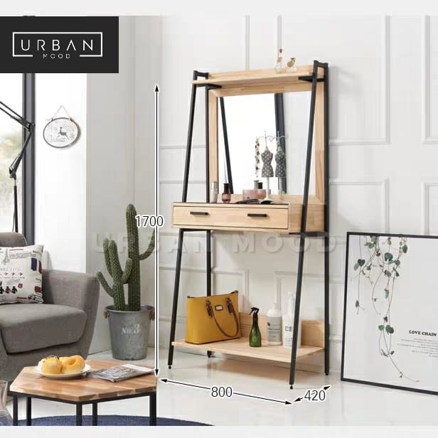 KENDAL Modern Industrial Vanity Table