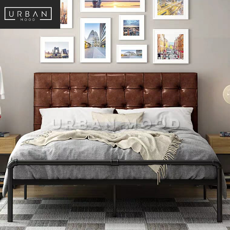 Industrial pipe deals bed frame queen