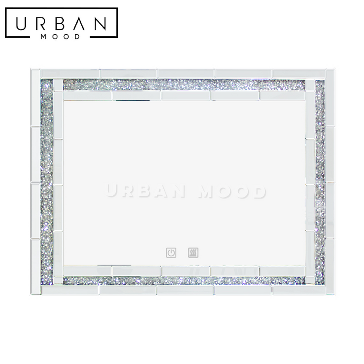 AZURE Modern Crystal LED Mirror