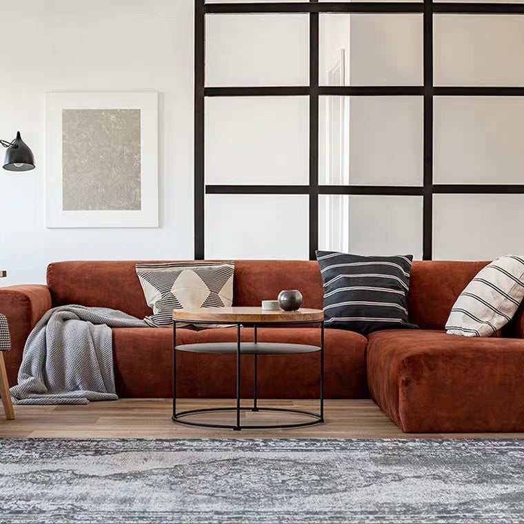 DIEM Modern Industrial Wireframe Round Coffee Table