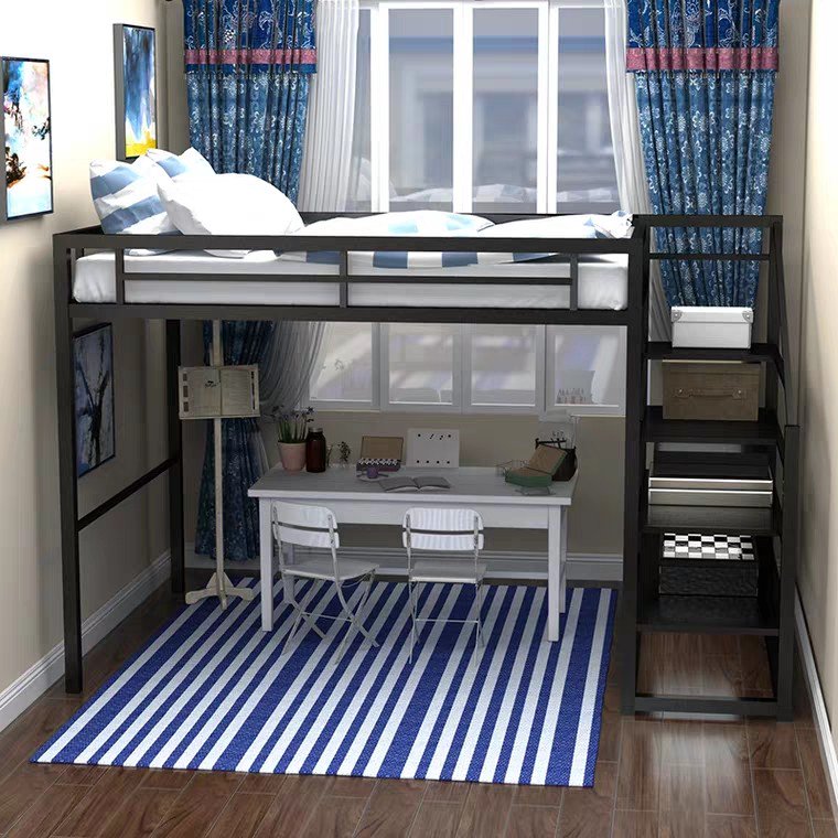 HAVEN Loft Bedframe with Study