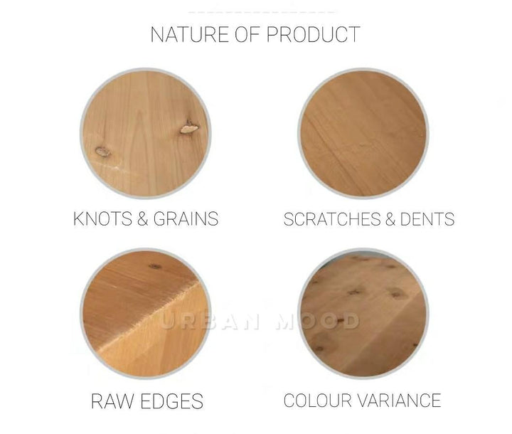 MARVIN Scandinavian Solid Wood Dining Table