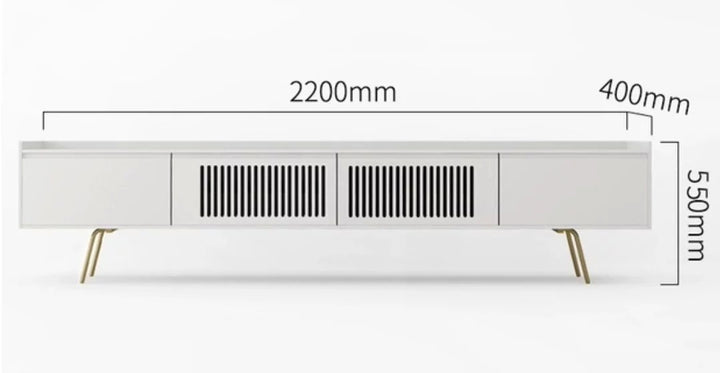 NAVER Modern Industrial TV Console