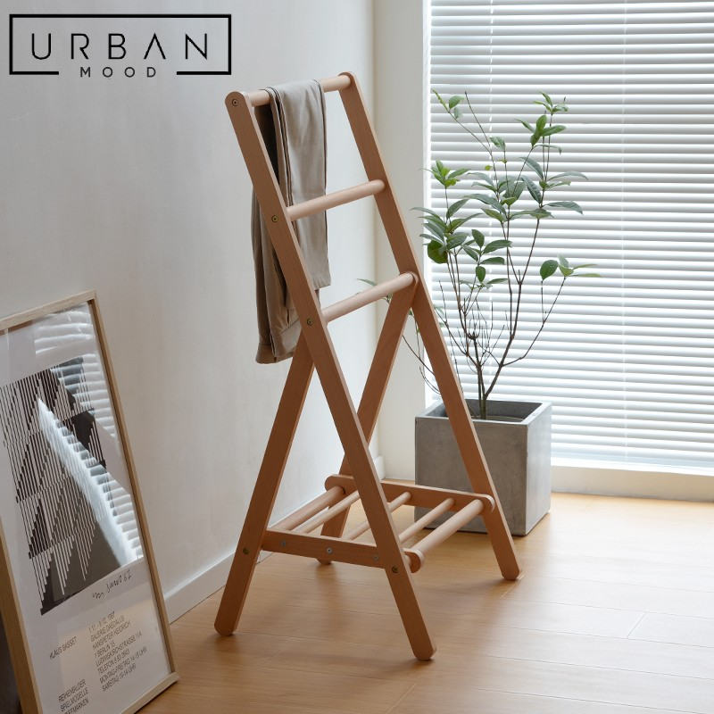 NYLON Rustic Solid Wood Clothes Rack – Urban Mood