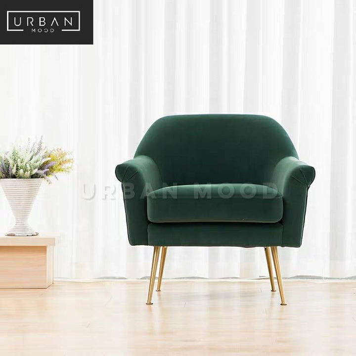SOLEN Classic Velvet Armchair