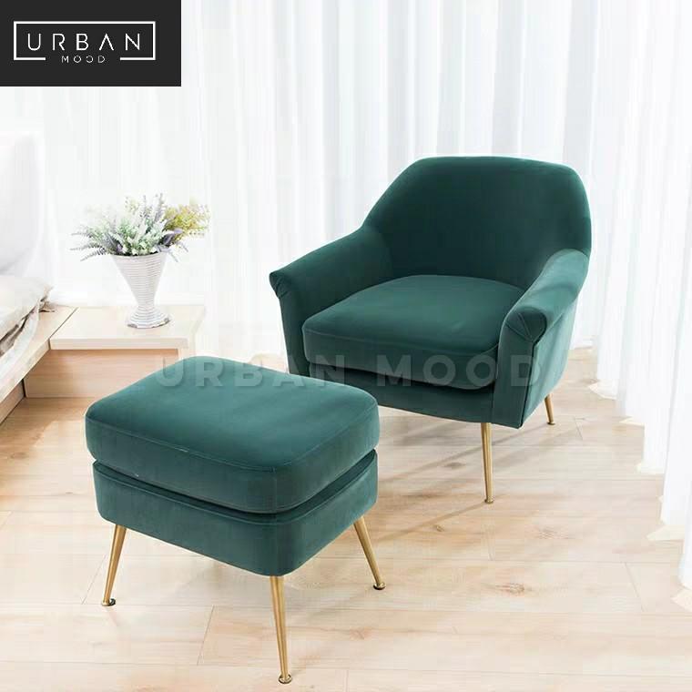 SOLEN Classic Velvet Armchair