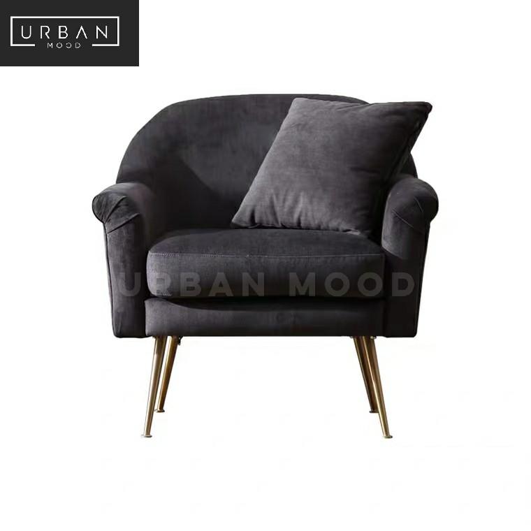 SOLEN Classic Velvet Armchair