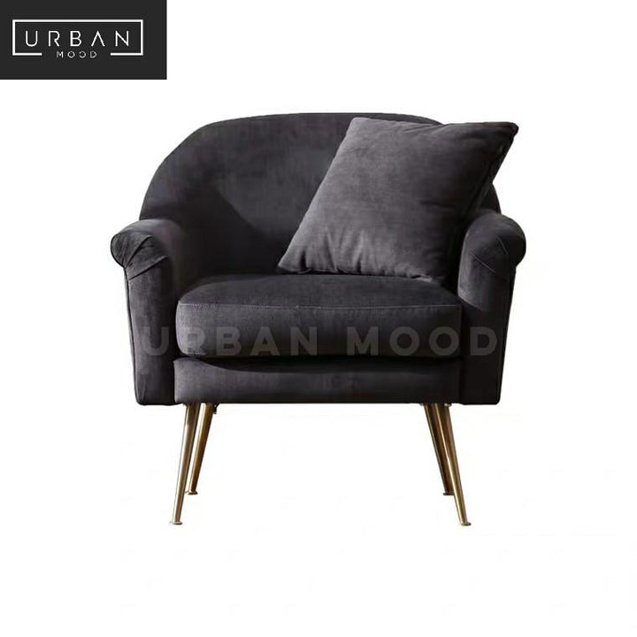 SOLEN Classic Velvet Armchair