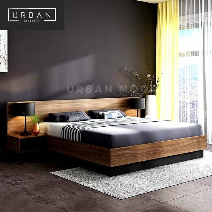 TRENTON Rustic Storage Bedframe