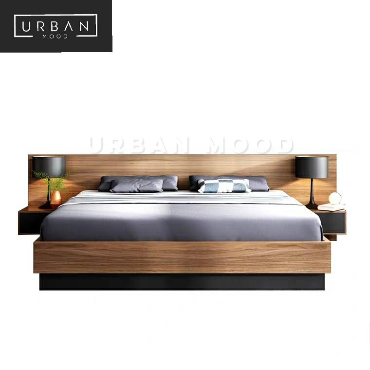 TRENTON Rustic Storage Bedframe