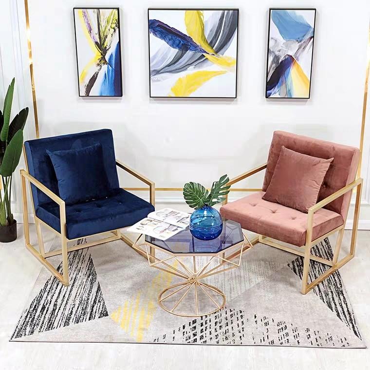 VERONA Modern Velvet Armchair