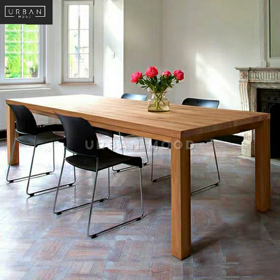 Scsndinavian solid wood dining table