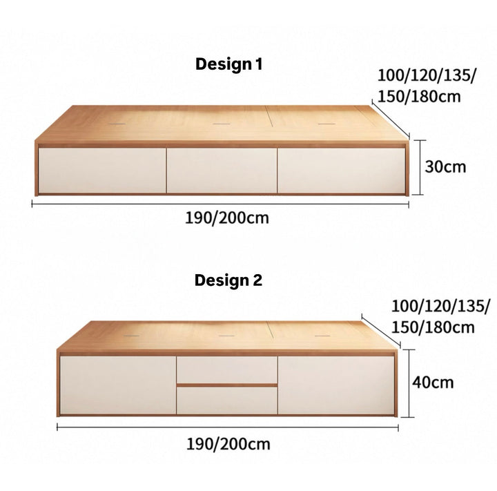 NOLVYN Modern Storage Bedframe Singapore | Cassa Haus