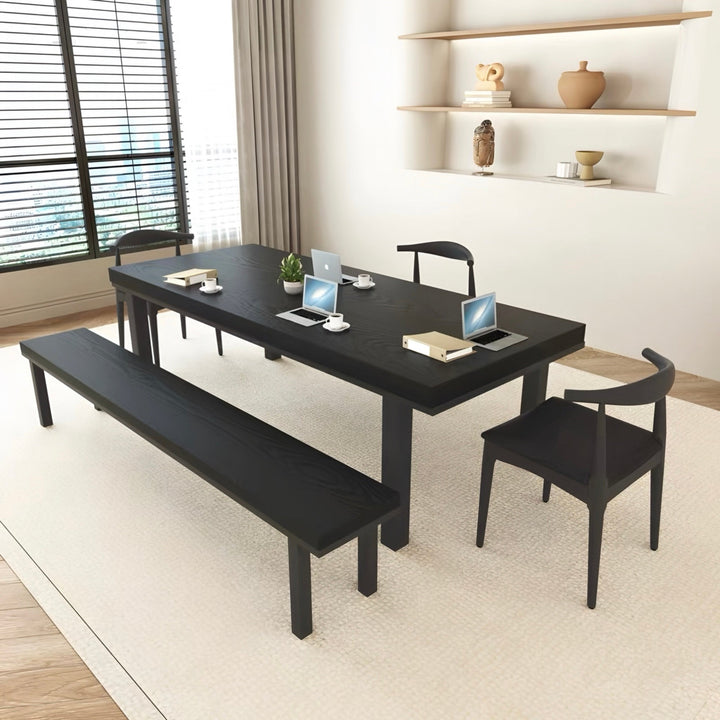 HARTWELL Modern Solid Wood Study Dining Table - Cassa Haus Singapore