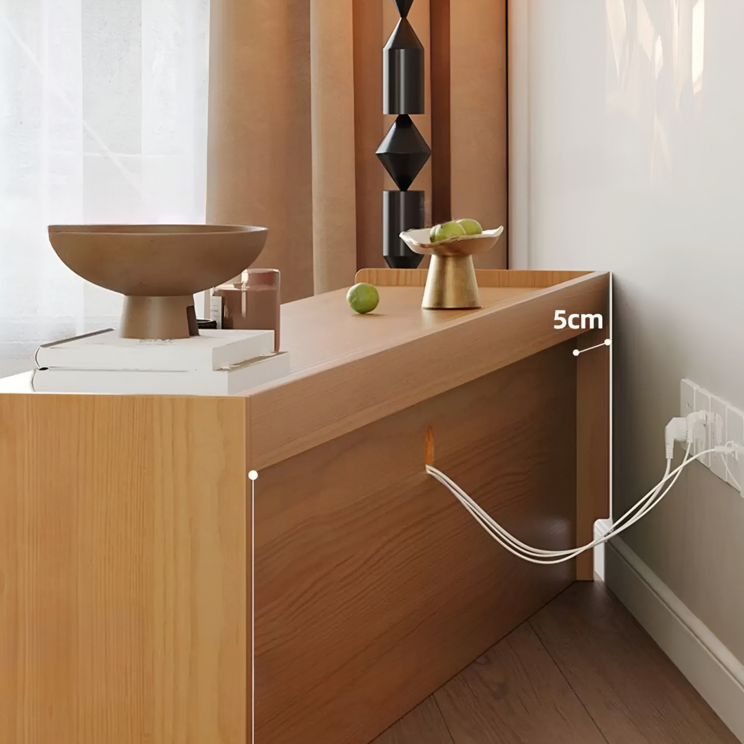 FLUTORA Modern Solid Wood TV Console - Cassa Haus Singapore