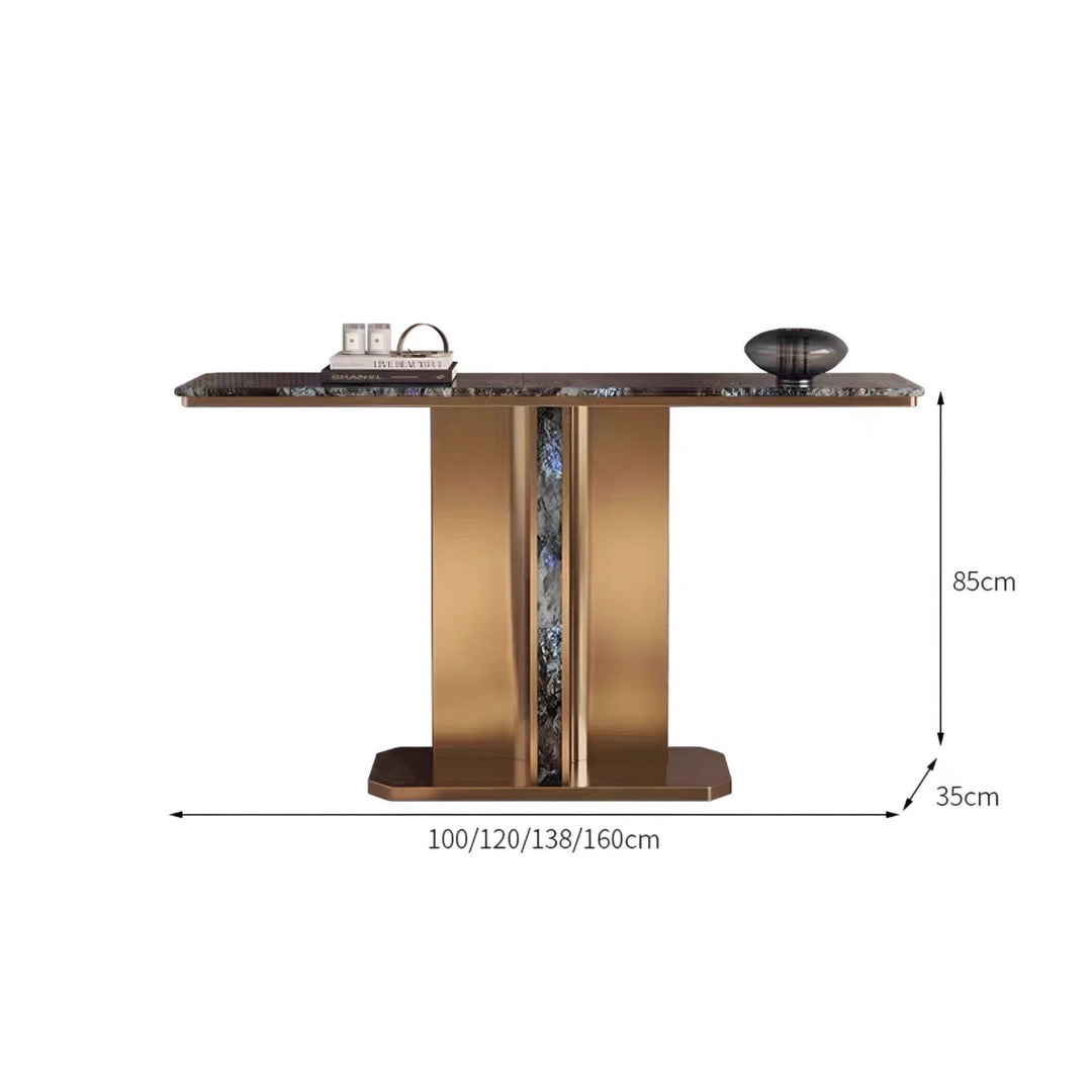 DORVANE Modern Natural Marble Console Table - Cassa Haus Singapore