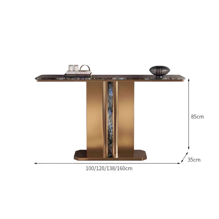 DORVANE Modern Natural Marble Console Table - Cassa Haus Singapore