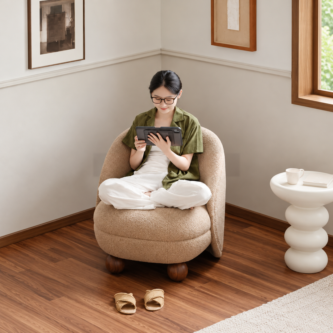 PELAR Modern Boucle Lounge Chair - Urban Mood Singapore