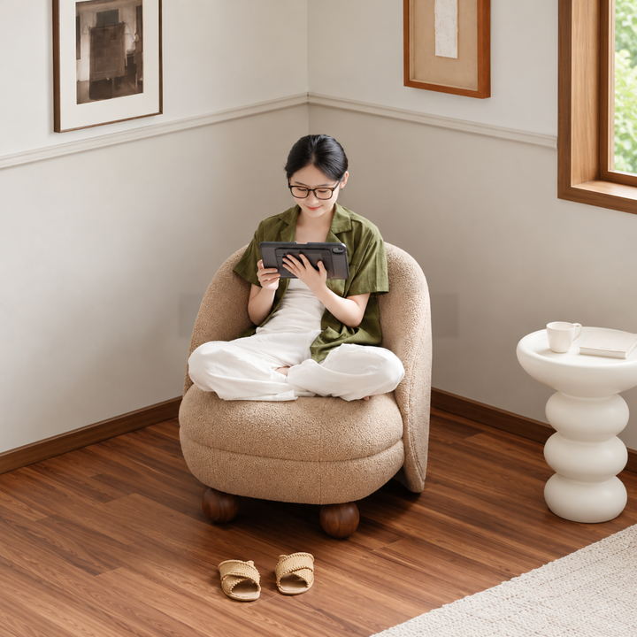PELAR Modern Boucle Lounge Chair - Urban Mood Singapore