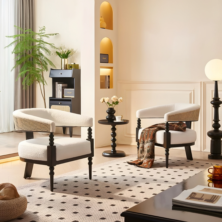 SORAVEL Modern Rattan Lounge Chair - Cassa Haus Singapore