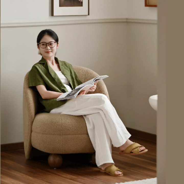 PELAR Modern Boucle Lounge Chair - Urban Mood Singapore