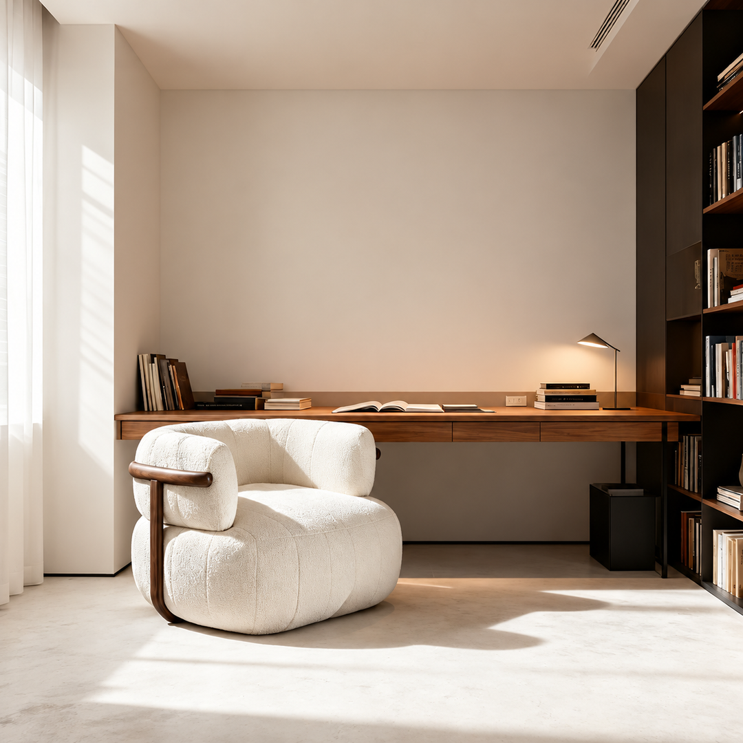 CLAREMONT Modern Boucle Lounge Chair - Urban Mood Singapore