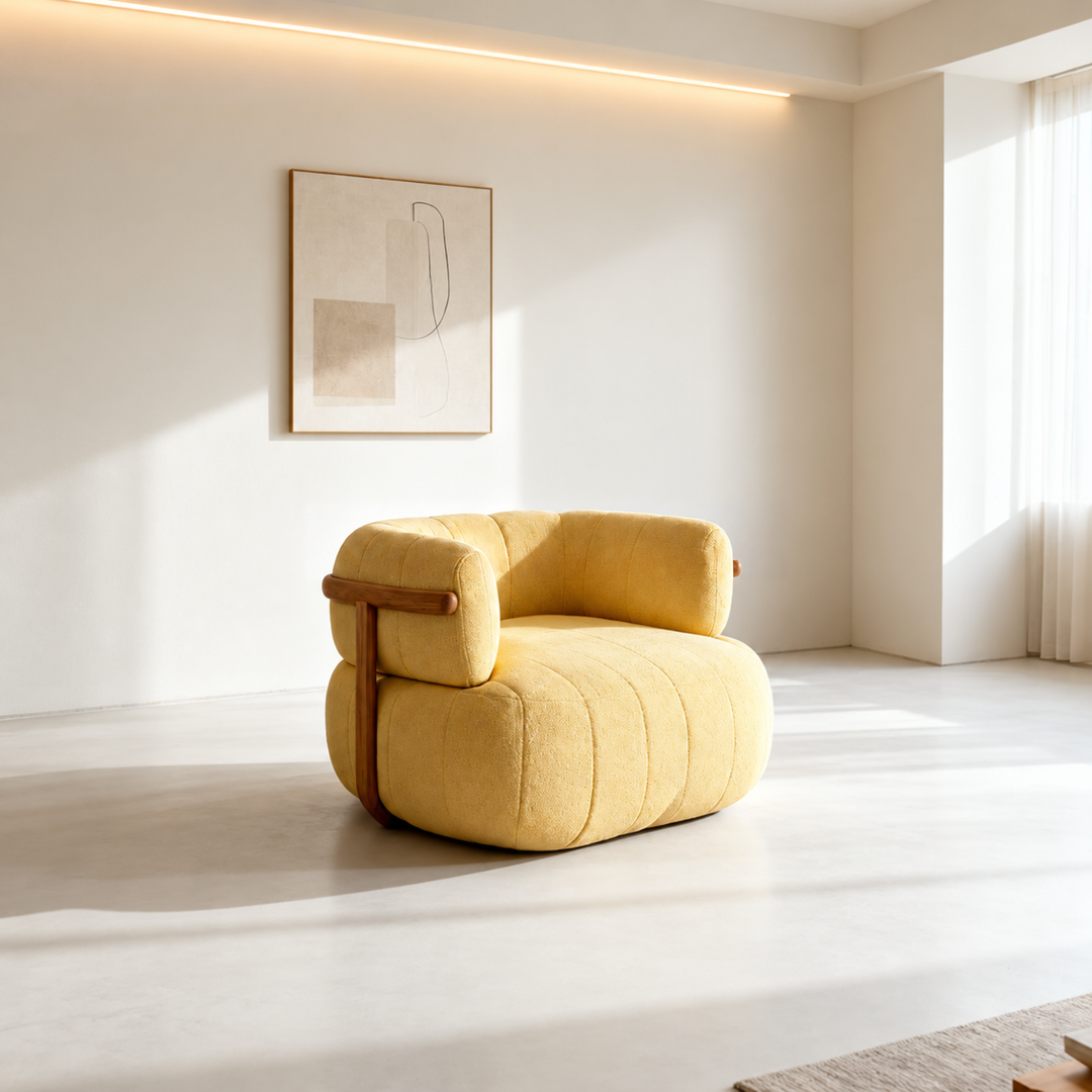 CLAREMONT Modern Boucle Lounge Chair - Urban Mood Singapore