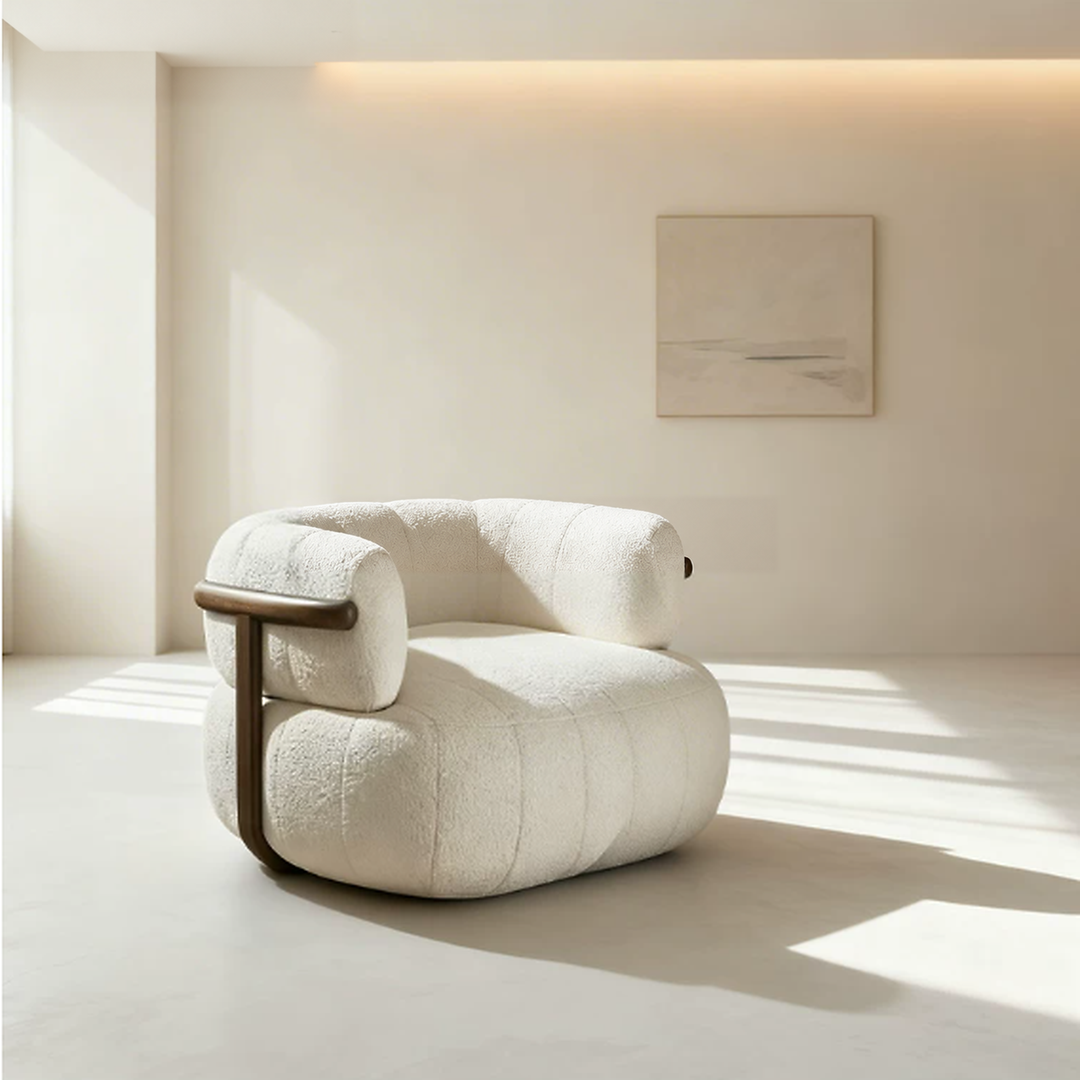 CLAREMONT Modern Boucle Lounge Chair - Urban Mood Singapore