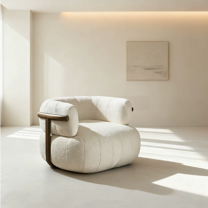 CLAREMONT Modern Boucle Lounge Chair - Urban Mood Singapore