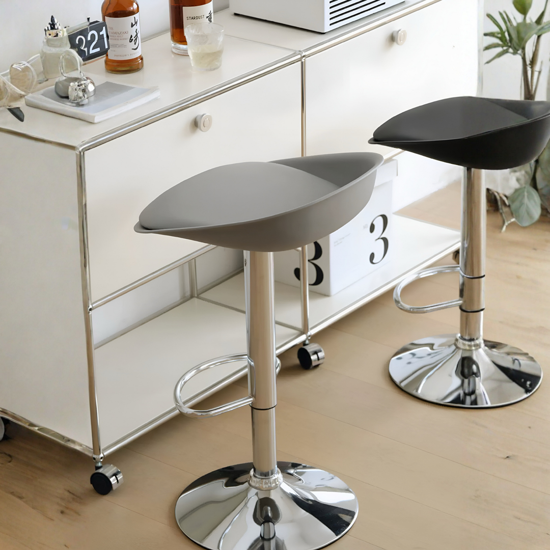 AVELIQUE Modern Leather Bar Stool - Cassa Haus Singapore